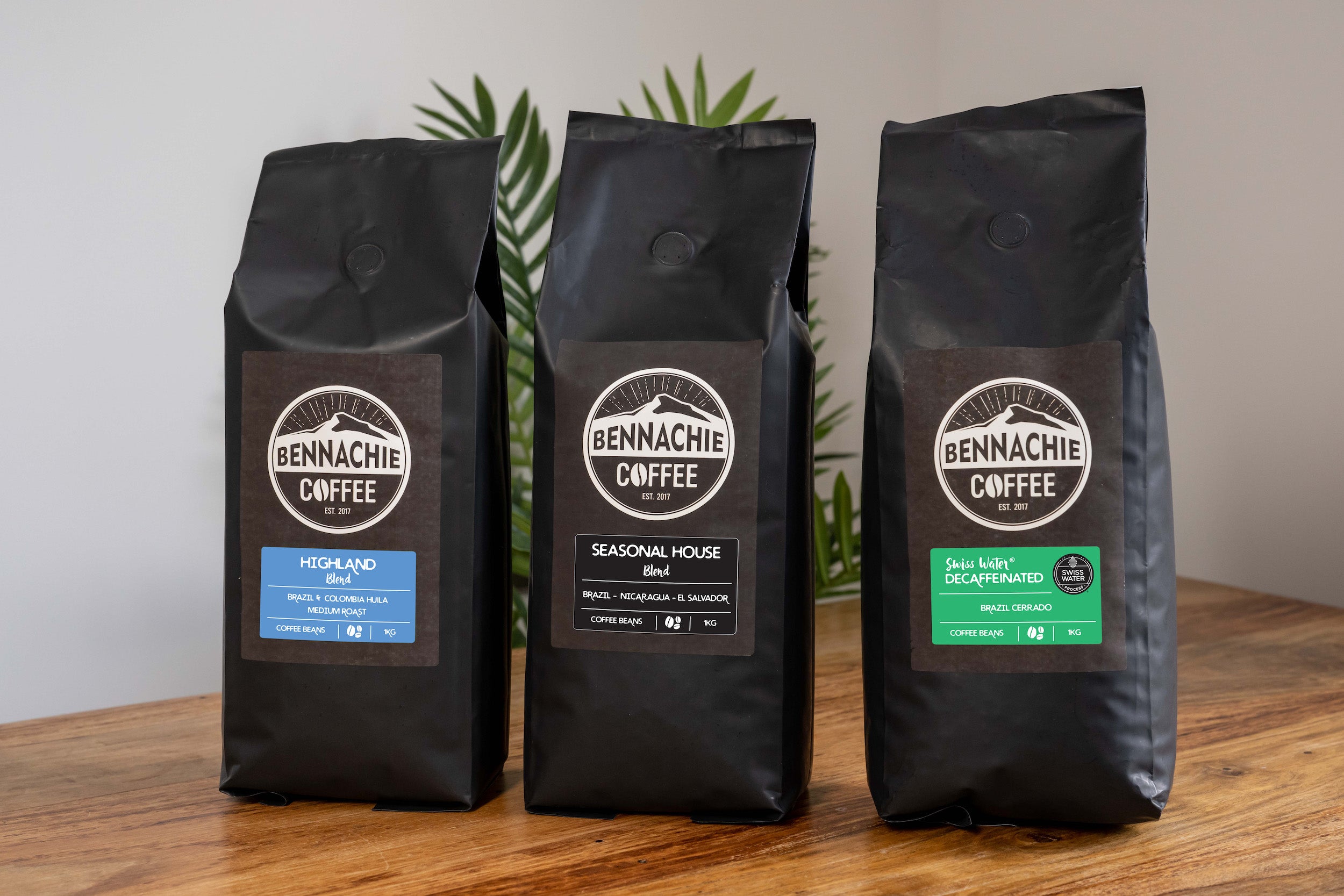 Whole Bean Coffee - Coffee Beans 1kg Bennachie Coffee