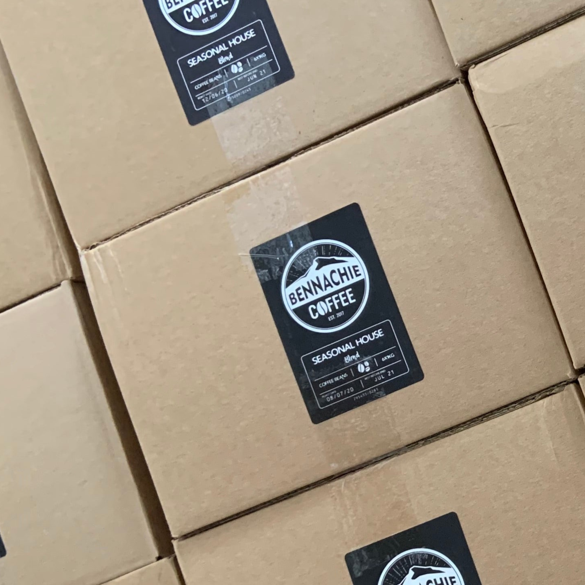 Case of 6x1kg - Seasonal House Blend Coffee Beans - Bennachie Coffee