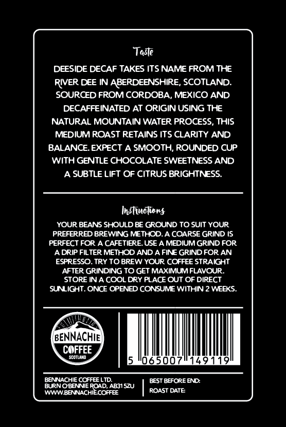 *NEW* 1kg - Deeside Decaf