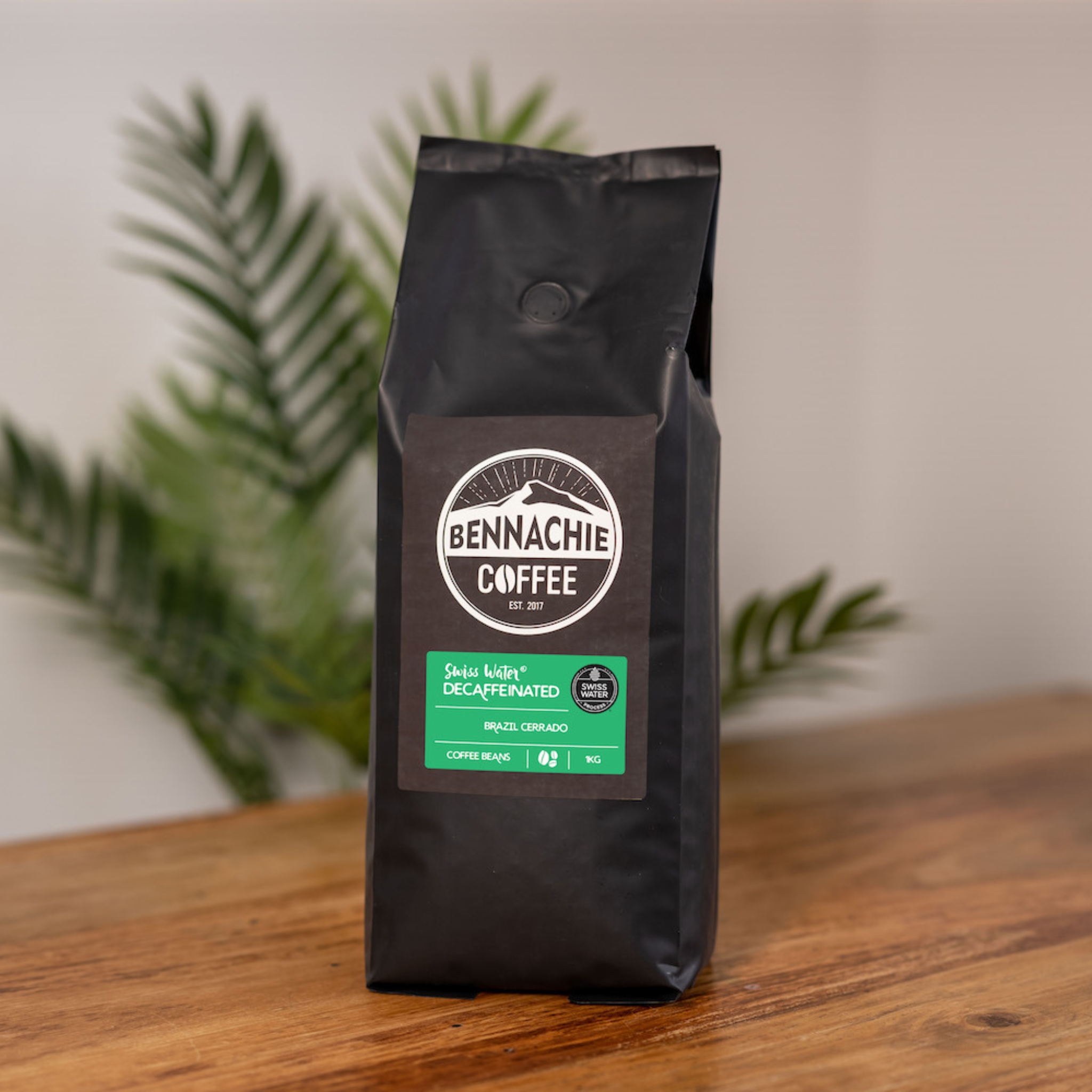 Case of 6x 1kg - Swiss Water Decaf Coffee Beans - Bennachie Coffee