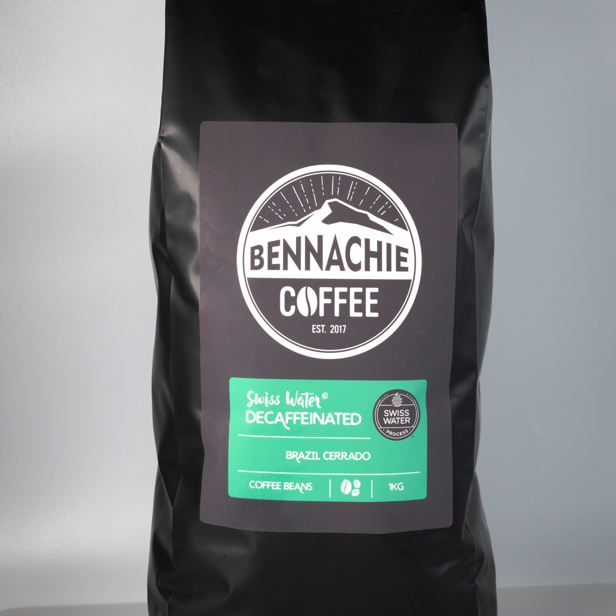 Case of 6x 1kg - Swiss Water Decaf Coffee Beans - Bennachie Coffee