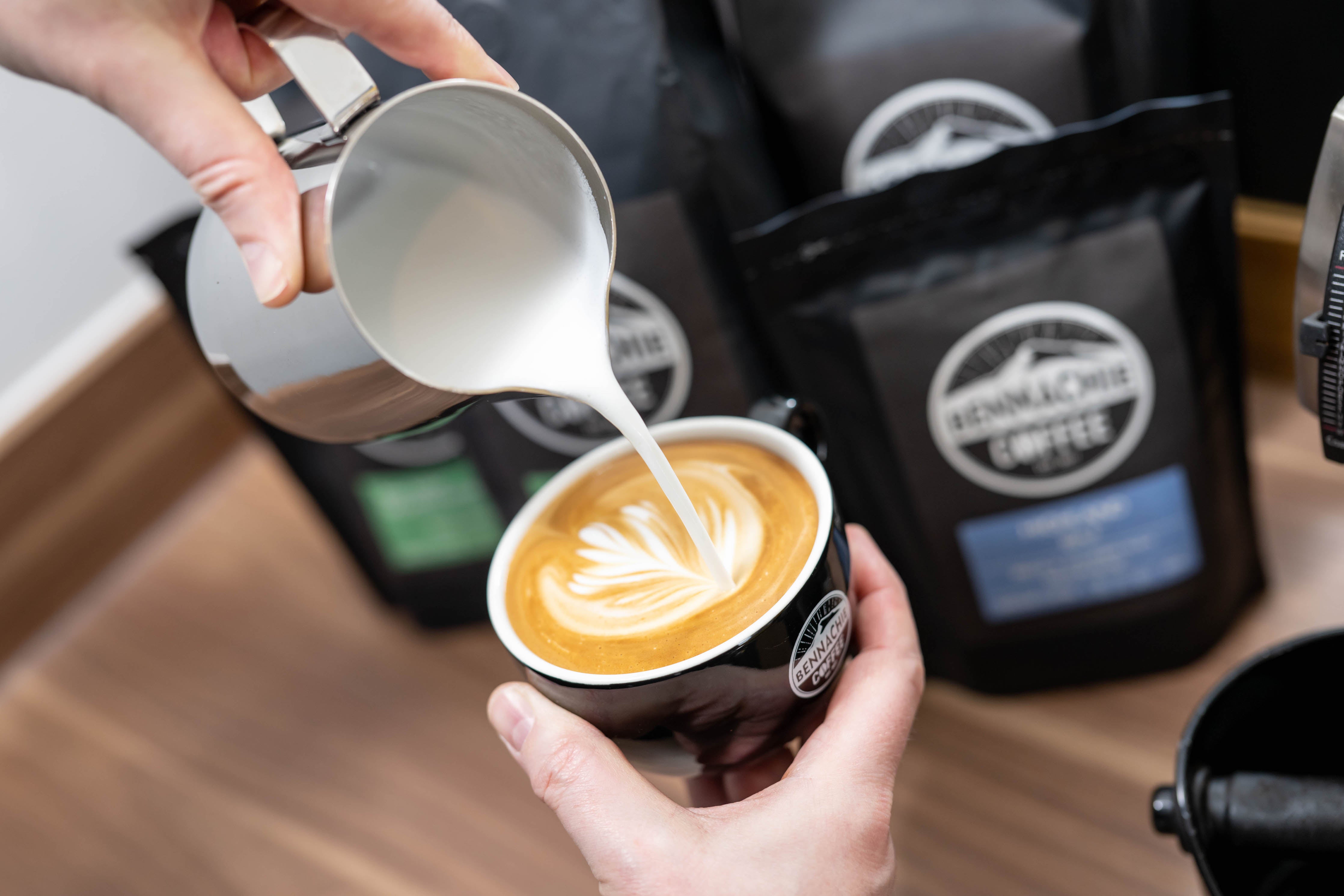 Bennachie Coffee Coffee art