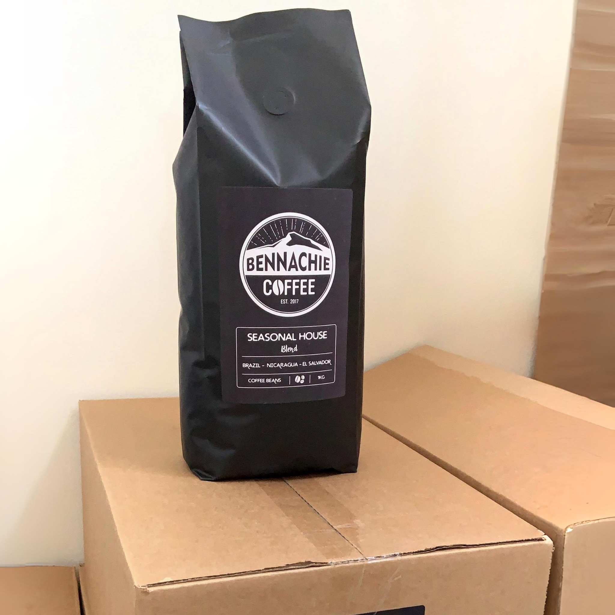 Case of 6x1kg - Seasonal House Blend Coffee Beans - Bennachie Coffee
