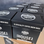 10 x 10g Biodegradable Coffee Brew Bag - Seasonal House Blend (Case, 10 single boxes) - Bennachie Coffee