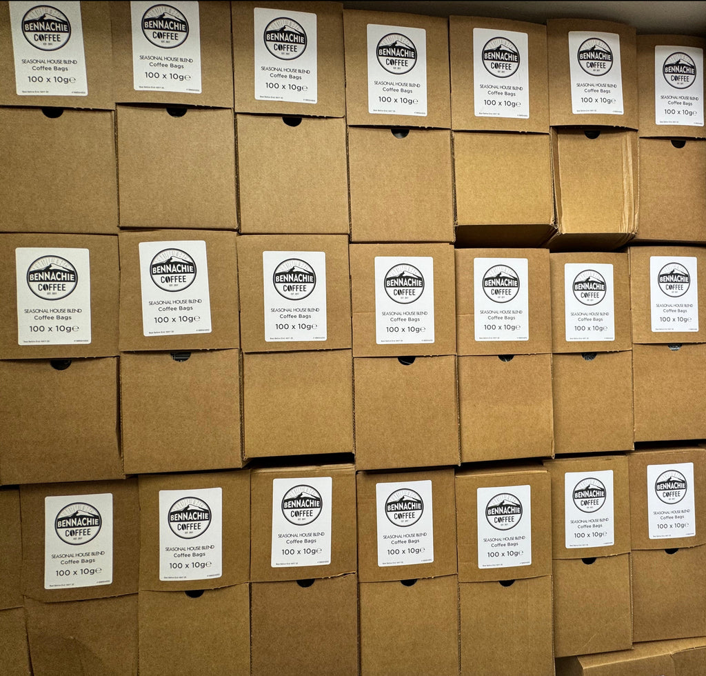 Box of 100 x 10g Biodegradable Coffee Brew Bags - Seasonal House Blend